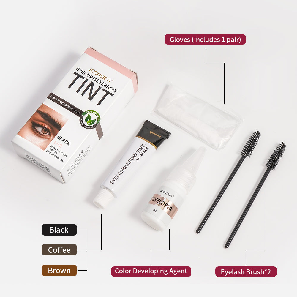 ICONSIGN Eyelash Eyebrow Dye Tint Kit Brow Lamination Mascara Lift Tinting Tattoo Dye Eyes Makeup Tools ICONSIGN Eyelash Eyebrow Dye Tint Kit Brow Lamination Mascara Lift Tinting Tattoo Dye Eyes Makeup Tools